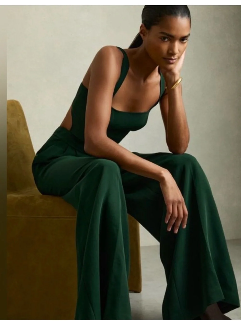 Reiss Dion Wide-Leg Cut-Out Jumpsuit - Picture 6 of 8